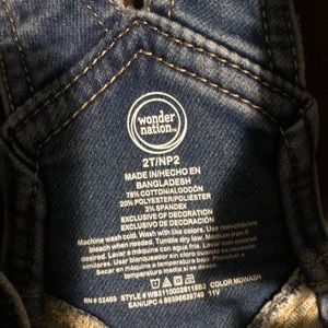 Toddler girls size 2T overalls. No stains holes and from smoke free home.